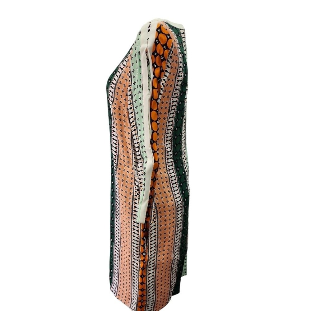 Sandro Shift Dress Womens (1) US XS - Multi Geometric Stripe Boho Chic Designer - Picture 11 of 13